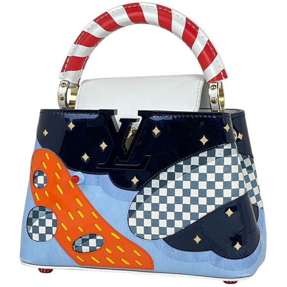 Louis Vuitton Handbags - Louis Vuitton Capucines Zipin Shoulder Bag 2way Blue Multicolor Leather